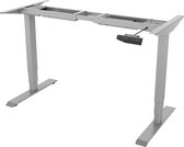 Zit-sta bureau frame – Elektrisch verstelbaar – 2-motorig + display – Kleur: grijs