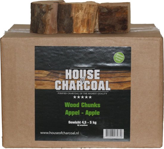 Rookhout chunks Appel - Smoking wood chunks Apple - Circa 4,5/5 kg