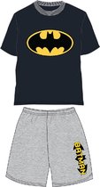 Batman pyjama - maat 122 - Bat-Man shortama - zwart shirt met grijze broek