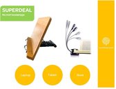 Everything Goods  Set Kookboekstandaard - Clip on Leeslampje - Boekenstandaard - Boekenhouder - Kookboekhouder - Tablethouder