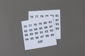 Sticker numbers for ESD Plastic tray 2x 76-100