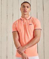 Superdry PoOrange Label Side Pique Heren Poloshirt - Maat 3XL