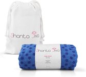 Yoga Handdoek Yoga Towel Anti Slip voor Mat - Blauw - 180 x 60 cm - Shanta Jiva ©