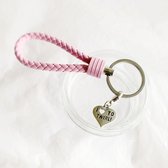 Sleutelhanger - Roze - Twirlen - Twirling - Sport - Hanger - Leer - Sleutelhanger - Roze - Paars - Zwart - Geel - Oranje - Rood - Blauw