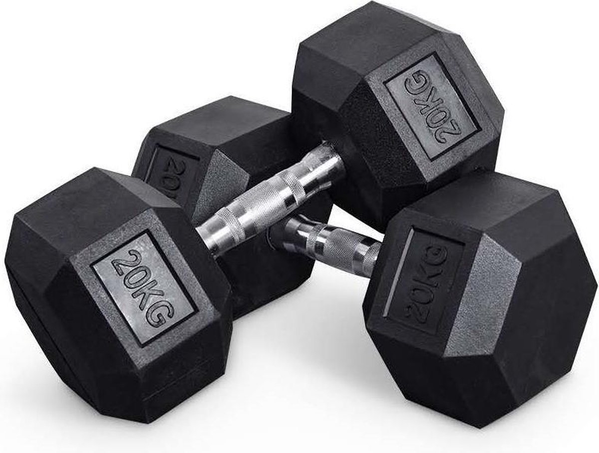 Active Panther Hexa Dumbbell set - Professionele gewichten - Halterset - gewichten - 2 x 20 kg - 40 kg Totaal