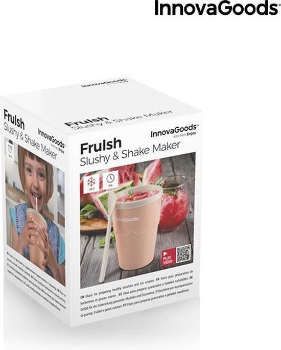 InnovaGoods - Coupe pour faire des glaces et des slushies - avec des recettes Frulsh