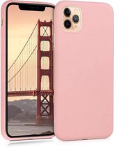 iParadise iPhone 12 Pro Max hoesje roze - iPhone 12 pro max hoesje siliconen case hoesjes cover hoes
