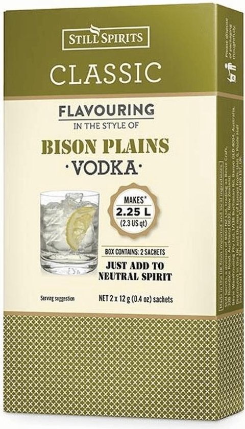 Still Spirits Bison wodka maken 2.25l