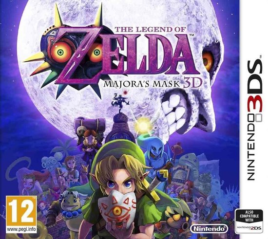 Cover van de game The Legend of Zelda: Majoras Mask 3D - 2DS + 3DS