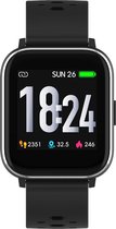 Denver SW-162 - Smartwatch - Sportwatch - Horloge - Hartslagmeter - Temperatuurmeter - Geschikt voor iOS & Android - Zwart