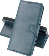 Zakelijke Book Case Telefoonhoesje - Portemonnee Hoesje - Pasjeshouder Wallet Case - Geschikt voor Samsung Galaxy Xcover 5 - Blauw