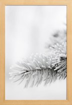 JUNIQE - Poster in houten lijst White -40x60 /Grijs & Wit