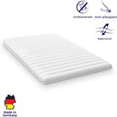 Mister Sandman traagschuim topmatras - 200x200 cm - premium tijk - 5cm hoog - visco memory foam