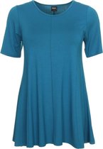 Zazou-A-lijn-shirt-korte-mouw-light-petrol