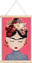 JUNIQE - Posterhanger Frida Pink -20x30 /Roze