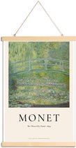 JUNIQE - Posterhanger Monet - The Water-Lily Pond -30x45 /Groen &