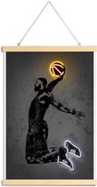 JUNIQE - Posterhanger Lebron James -20x30 /Zwart