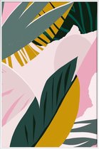JUNIQE - Poster in kunststof lijst Shady Palms -40x60 /Kleurrijk
