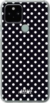 6F hoesje - geschikt voor Google Pixel 5 -  Transparant TPU Case - Onyx Dots #ffffff