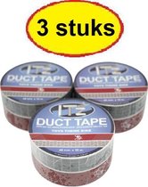 IT'z Duct Tape 16 - Thema Vélo 3 pièces 48 mm x 10m |  ruban adhésif - ruban adhésif - ruban canard - ruban adhésif
