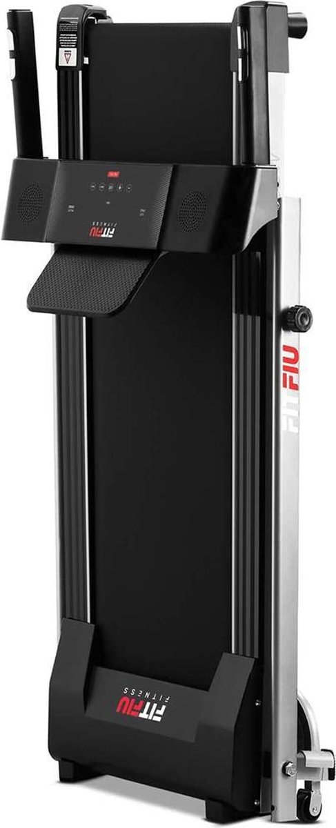 FITFIU Fitness BELI-150 - Crosstrainer mit verstellbarem Sattel und multifunktionaler LCD-Anzeige, Fitnessgerät für Widerstands- und Kardiotraining