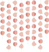 Hangdecoratie Roze/Rosé Goud 1m 8st