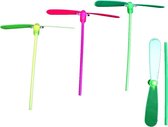 Afschiet Propeller Helikopter met LED Licht | Lightning Flying Stick | ROZE | 3 stuks