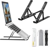 Voomy Office Laptop Standaard - Ergonomisch - Opvouwbaar - Zwart