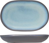 Baikal Blue Aperobord - Klein Dinerbordje - 12x7,8cm - Ovaal
