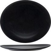 Oscar Black Steakbord - Dinerbord - Ovaal - Zwart - Ø 32x27cm