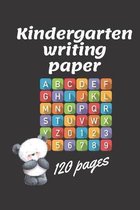 Kindergarten writing paperbook Ages 3-5: Trace Letters