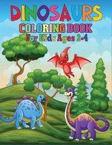 Dinosaurs Coloring Book For Kids Ages 2-4