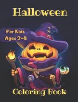 Halloween Coloring Book For Kids Ages 3-8