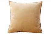 Set van 2 Fluwelen Kussenslopen – 40 x 40 cm – Camel