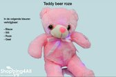 Teddybeer – Knuffelbeer – Knuffel – Lichtgevend – 33 cm – Roze