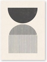 Classic Geometric Poster 2 - 20x25cm Canvas - Multi-color