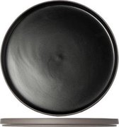 1350 Black - Zwart Dinerbord - Plat - Ø 28xh2cm