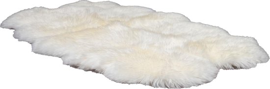 Tapis en peau de mouton ivoire blanc xxl 120 x 190 cm |  peau de mouton XXL | grande peau de mouton xxl
