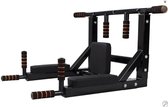 SOUTHWALL  fitness station - homegym - wandmontage voor thuis fitness - 2 in 1 dip en pull up bar bovenlichaam