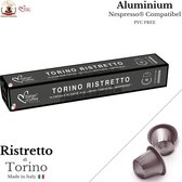 100 Nespresso compatibele cups - Ristretto Torino by Italian Coffee - Aluminium Capsules - PVC FREE