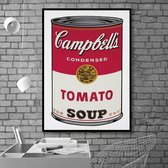 Andy Warhol Poster Tomato Soup - 70x100cm Canvas - Multi-color