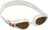 Aqua Sphere Kaiman EXO - Zwembril - Volwassenen - Polarized Lens - Wit/Oranje