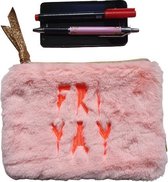 Étui à crayons - Papermnt - Rose - Fluffy Friday - Sac de téléphone - Trousse de maquillage - Pochette à stylos - Étui à médicaments