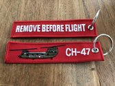 Sleutelhanger "Remove Before Flight & CH-47 Chinook"