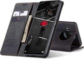Caseme Xiaomi Mi 10 Lite Retro Wallet hoesje - Zwart