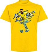 Neymar Brazilië Script T-Shirt - Geel - L