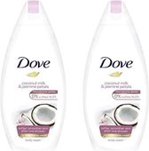 Dove Purely Pampering Douchegel -  Coconut Milk & Jasmijn Petals - Voordeelverpakking 2 x 500 ml