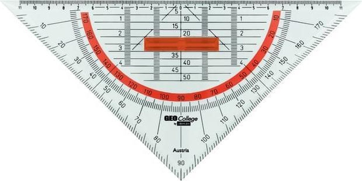 Geodriehoek aristo 1650-2 220mm transp - Kantoorartikelen online? | De