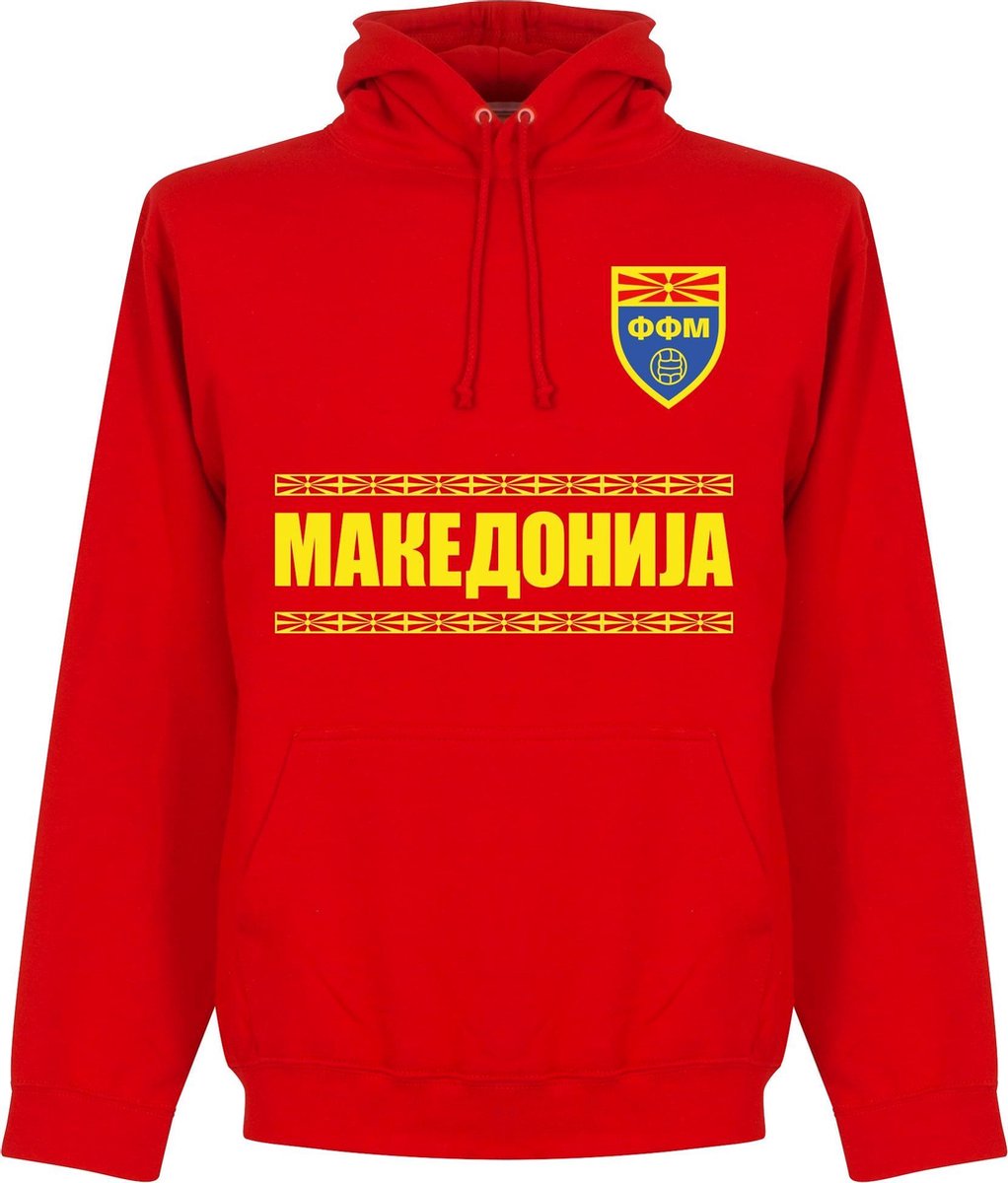 Macedonië Team Hoodie - Rood - Kinderen - 116