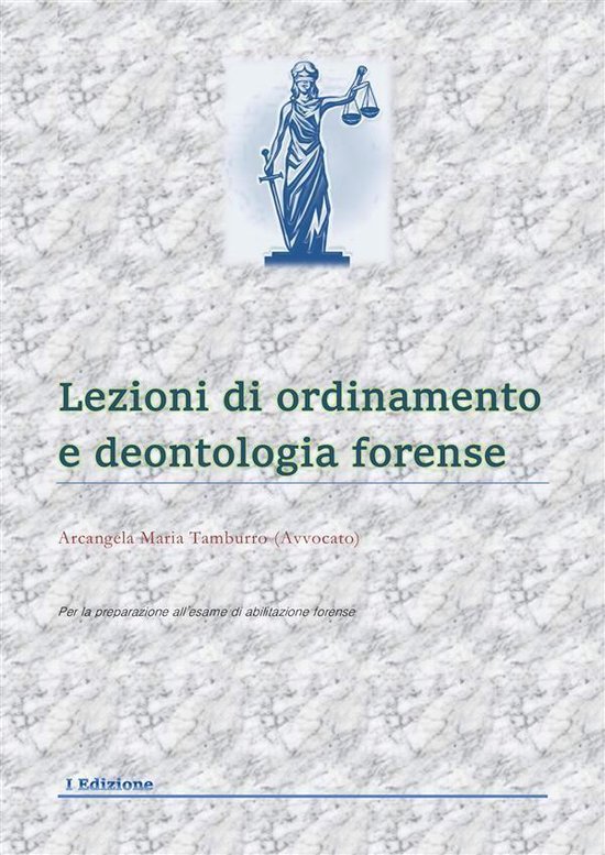 Lezioni di ordinamento e deontologia forense 2026 - cover
